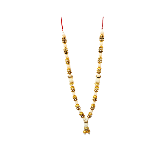 Garland 24 inches with Pearls and Gold disco stops (MOQ=dz)