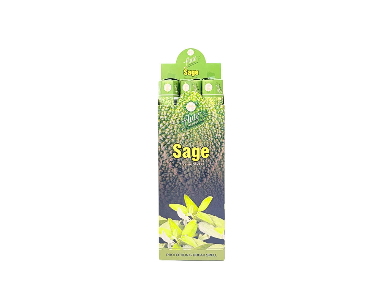 Flute brand Sage (20 incense sticks*6)*10 (MOQ=10pc)