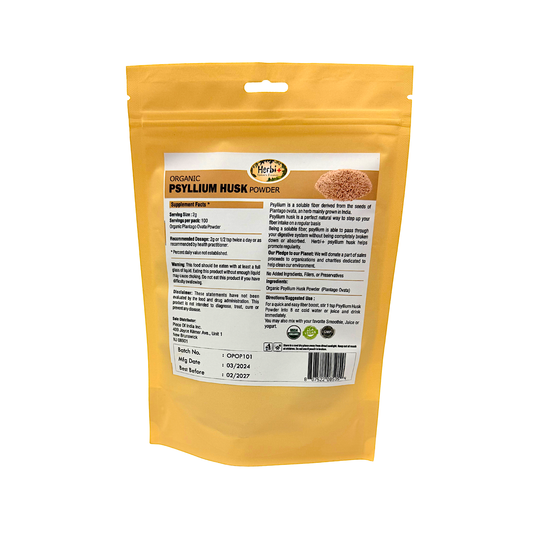 Organic Herbi Plus Psyllium Husk Powder 200g 7oz (MOQ=dz)