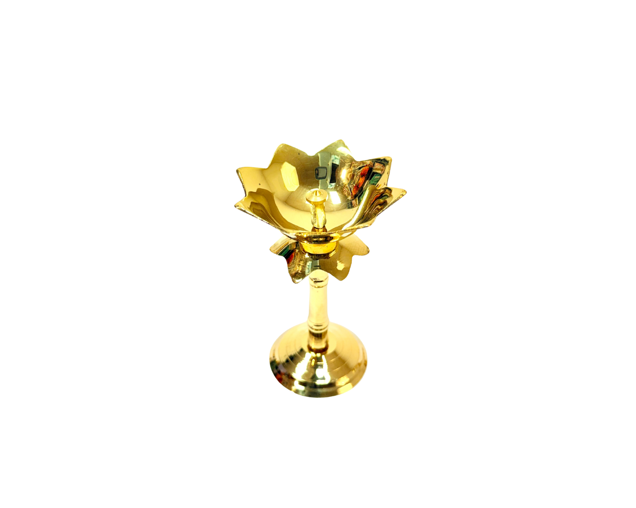 Kamal Stand Flower shape diya stand 4 inch (MOQ=ea)