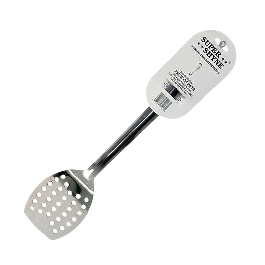 Spatula steel slotted *12pc (MOQ=dz)