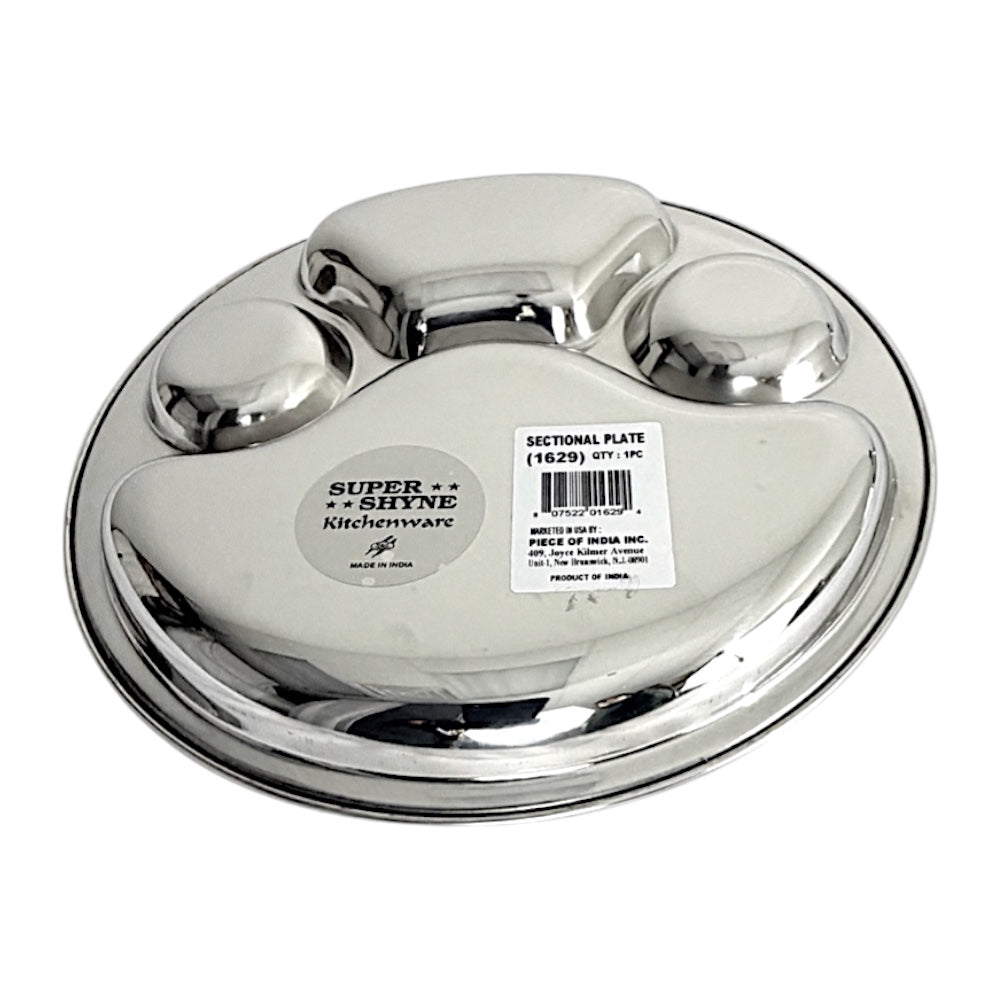 Lunch Tray round 4 sectional (MOQ=ea)