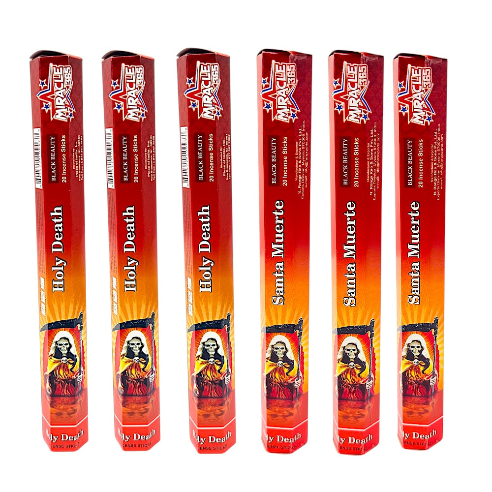 Miracle 365 Holy Death (6 tubes of 20 incense sticks each) frag Black Beauty (MOQ=10pc)