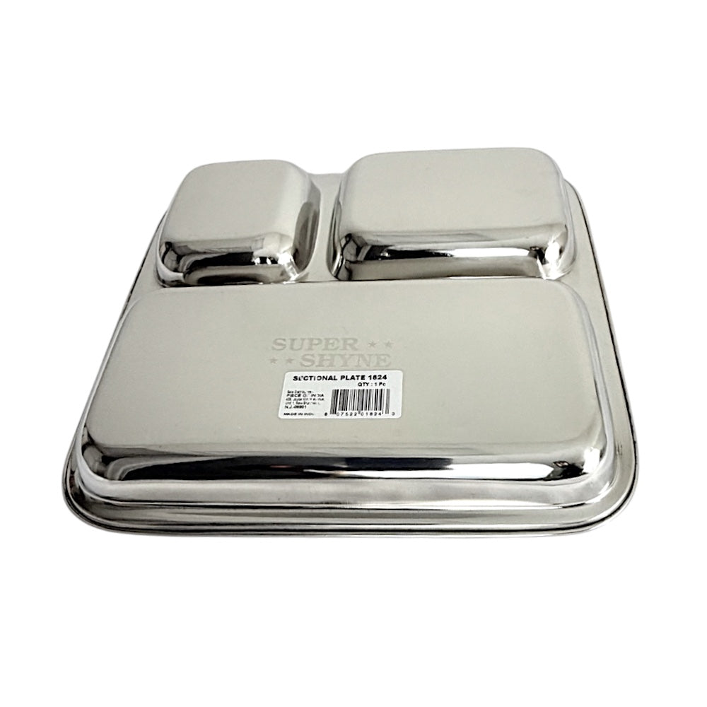Lunch Tray Junior 3 sectional (MOQ=ea)