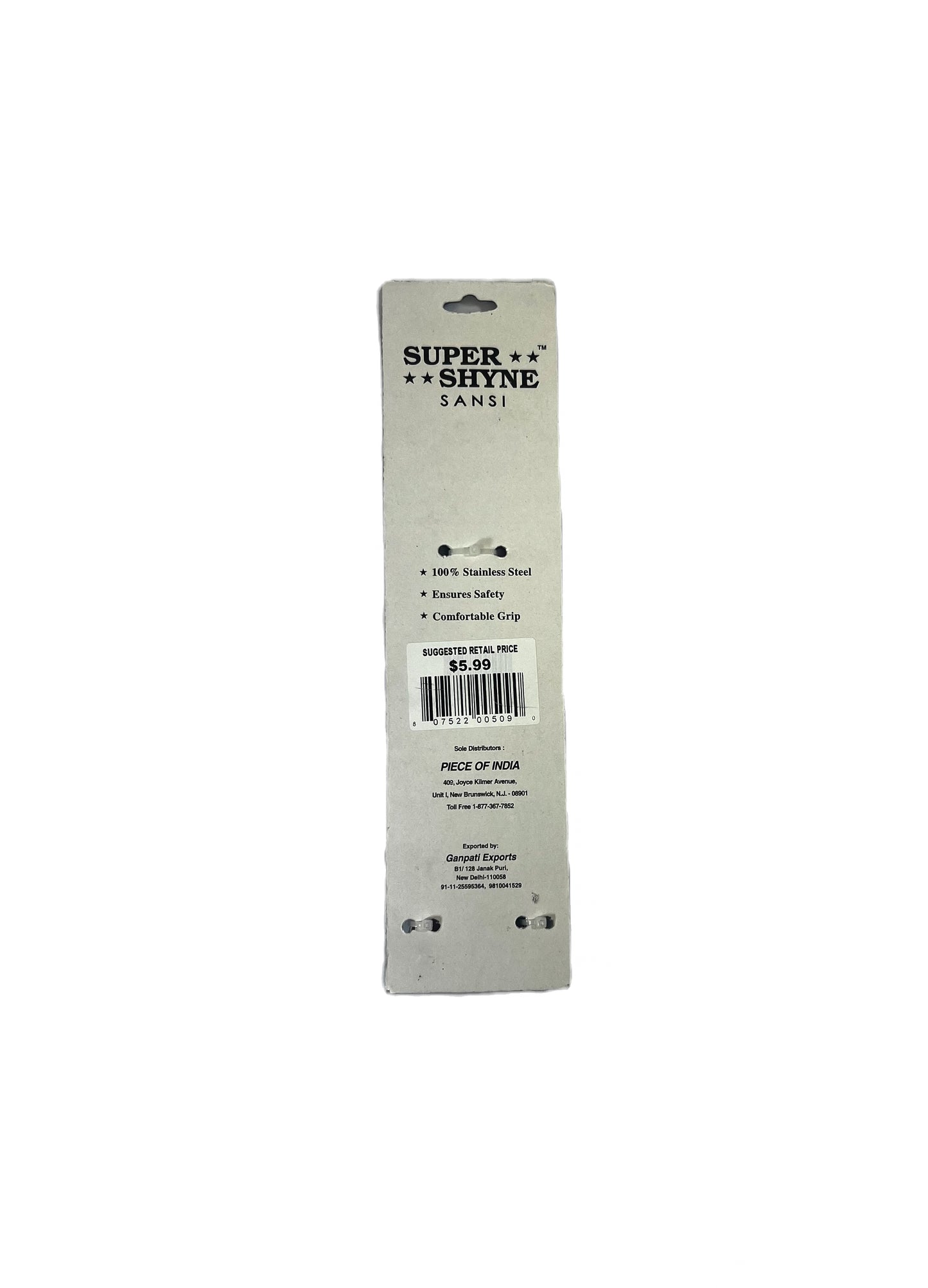 Pincer (Sansi) stainless steel*12pc (MOQ=dz)