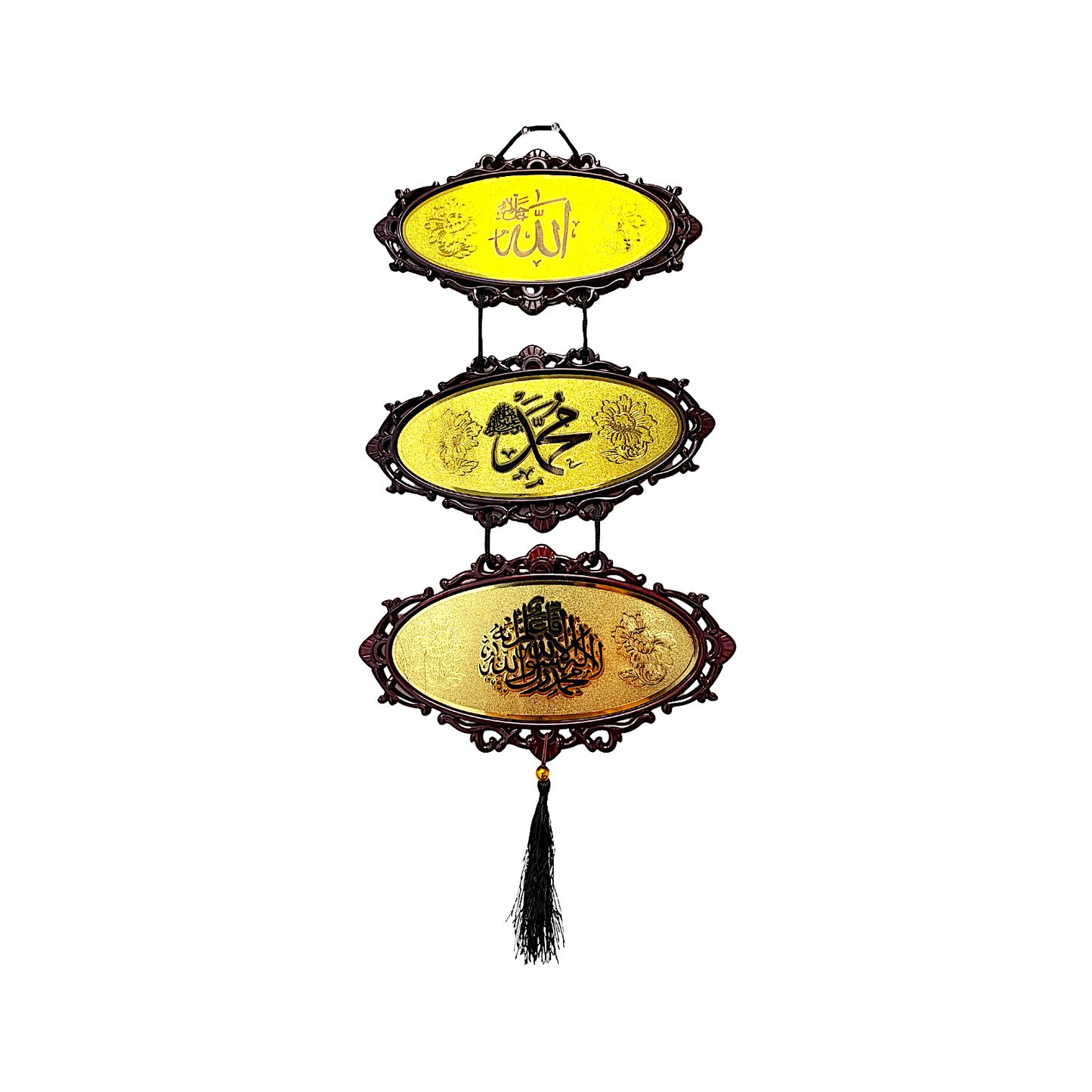 3 oval pc Islamic Ayats (religious writings) (MOQ=ea)