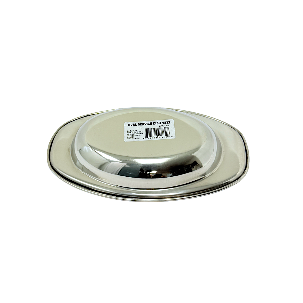Oval Service Dish #2 L 8 inch W 5 inch. (MOQ=ea)