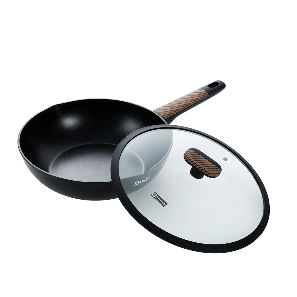 Wok Non Stick 11 inch w fancy handle