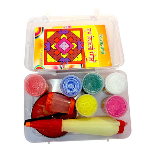 RAngoli color kit with stencil, filler and pen (MOQ=dz)