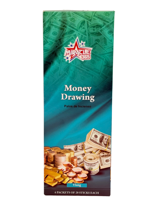 Money Drawing Incense (6 tubes of 20 sticks each) Fragrance: Ylang (MOQ=10pc)