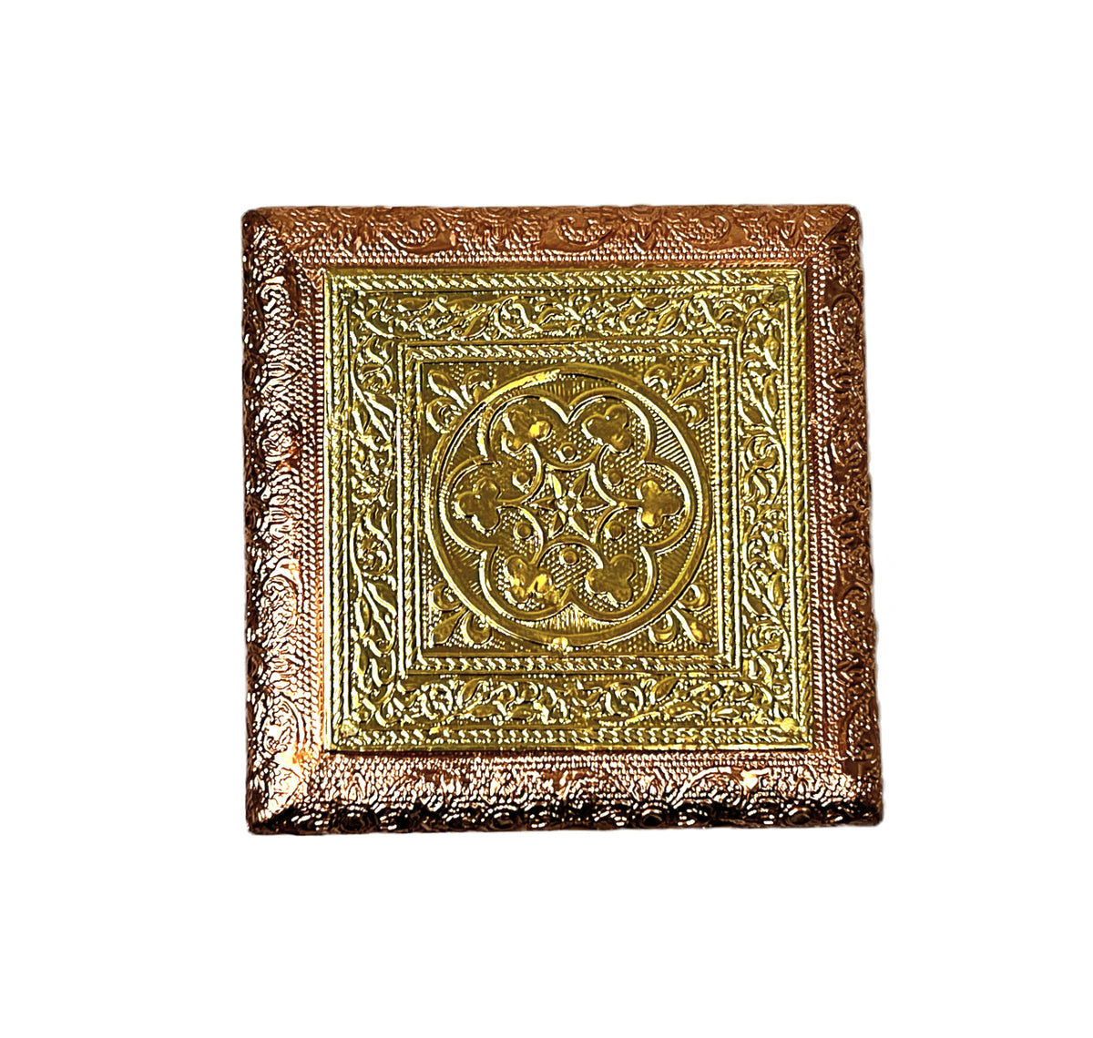 Chuki (Bajat) or pedestle 4 in*4 in brass and copper 80752250404 (MOQ=ea)