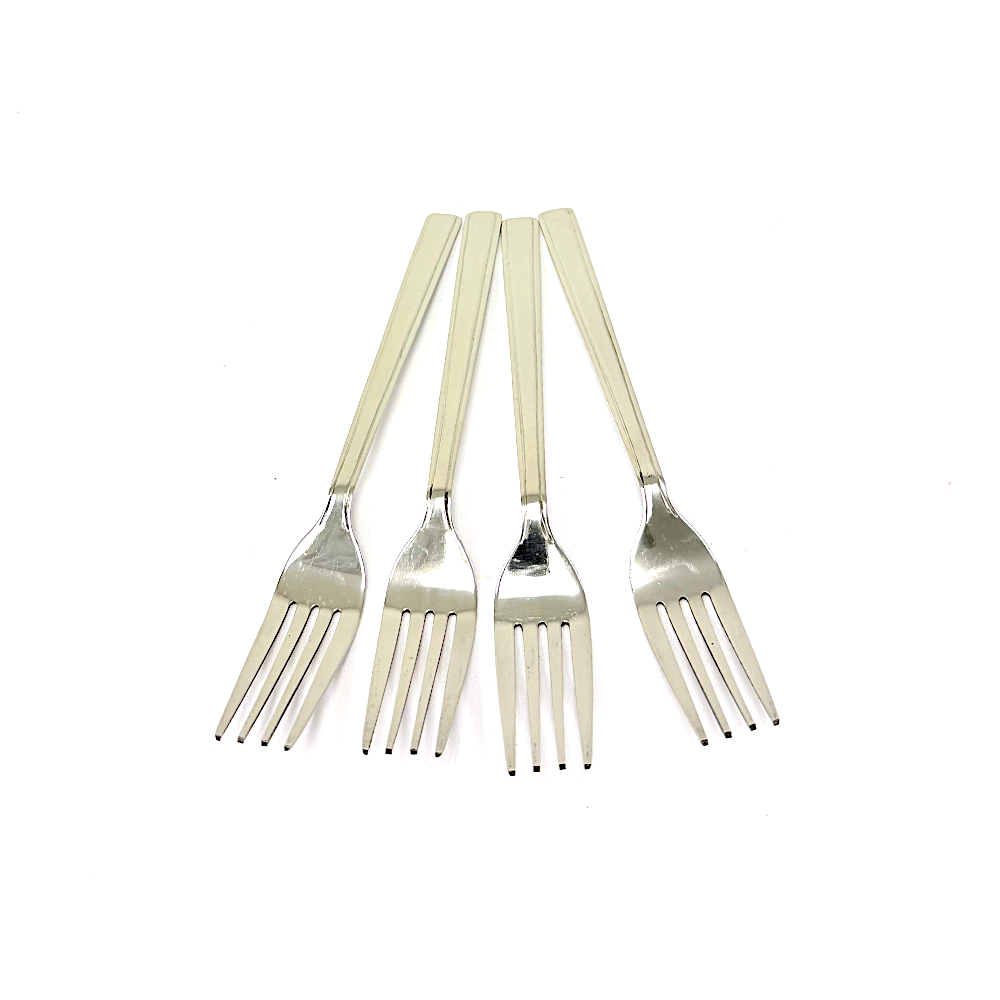 Dinner fork Flat stem 4pcs each pack (MOQ=ea)