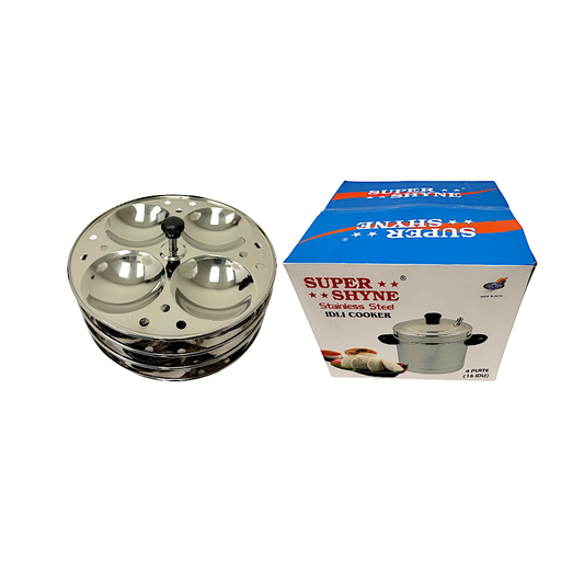 Stainless Steel large Idli stand in cooker 4 tier (makes 16 Idlis) (MOQ=ea)