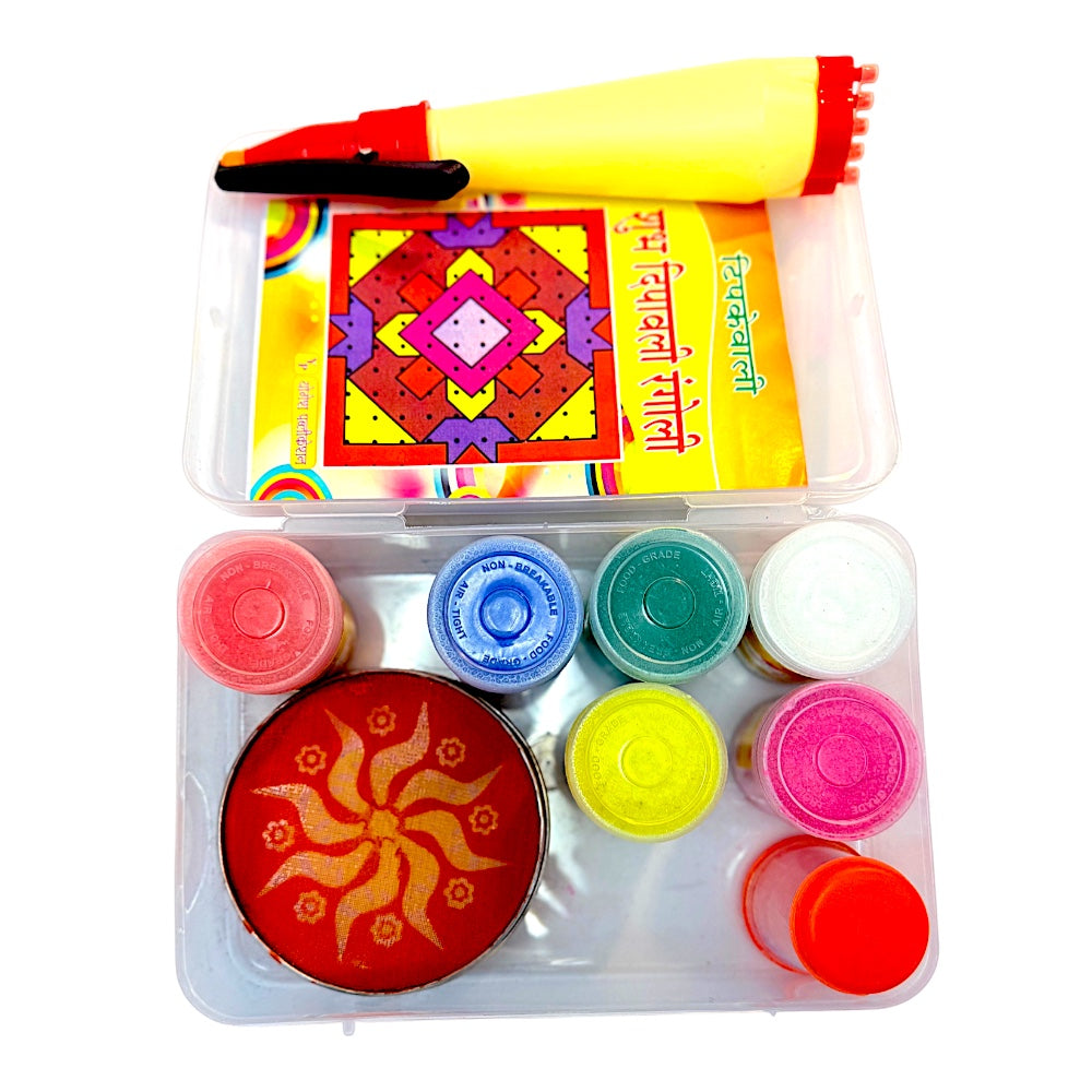 RAngoli color kit with stencil, filler and pen (MOQ=dz)