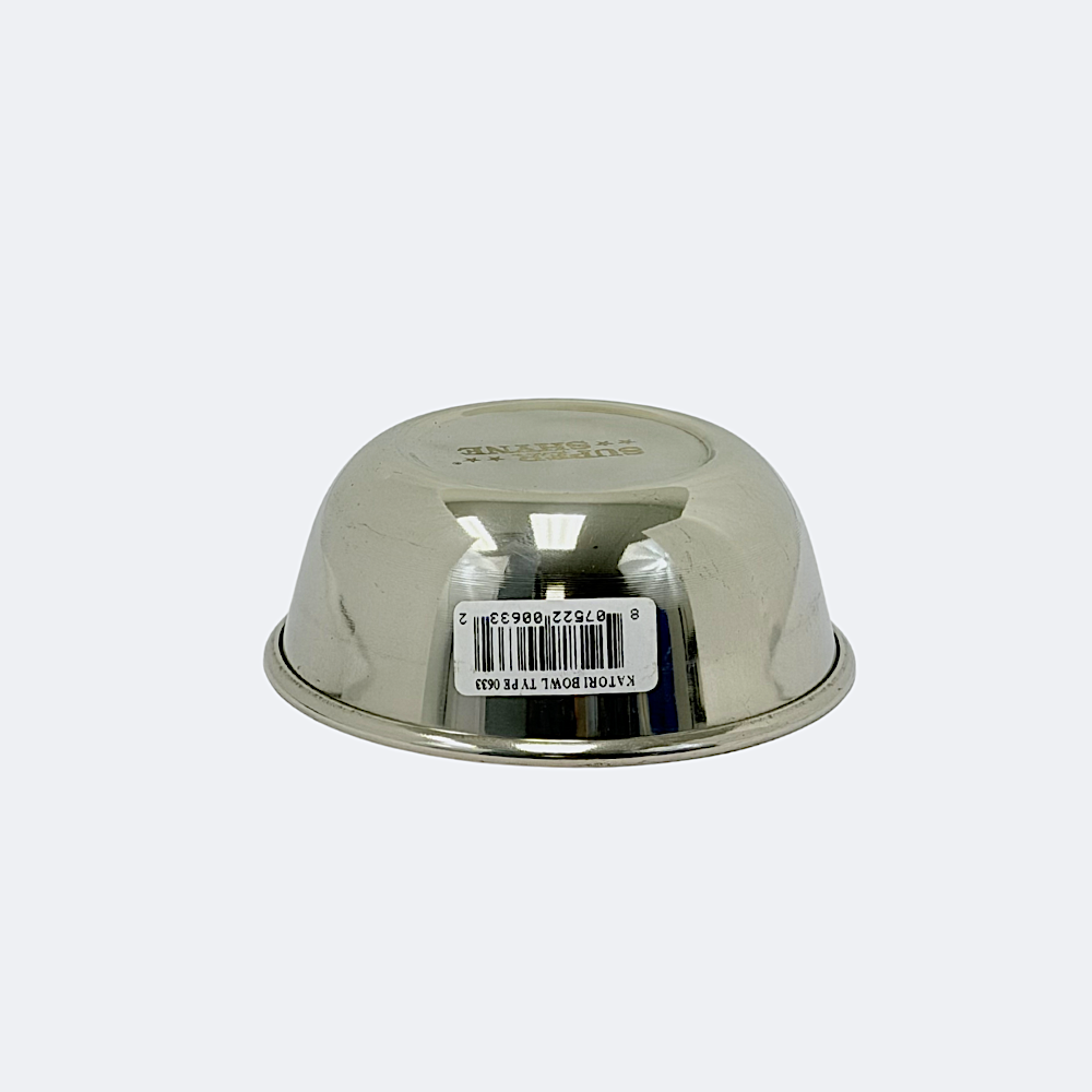 Bowl steel wide mouth W 3.75" H 1.5" (MOQ=dz)