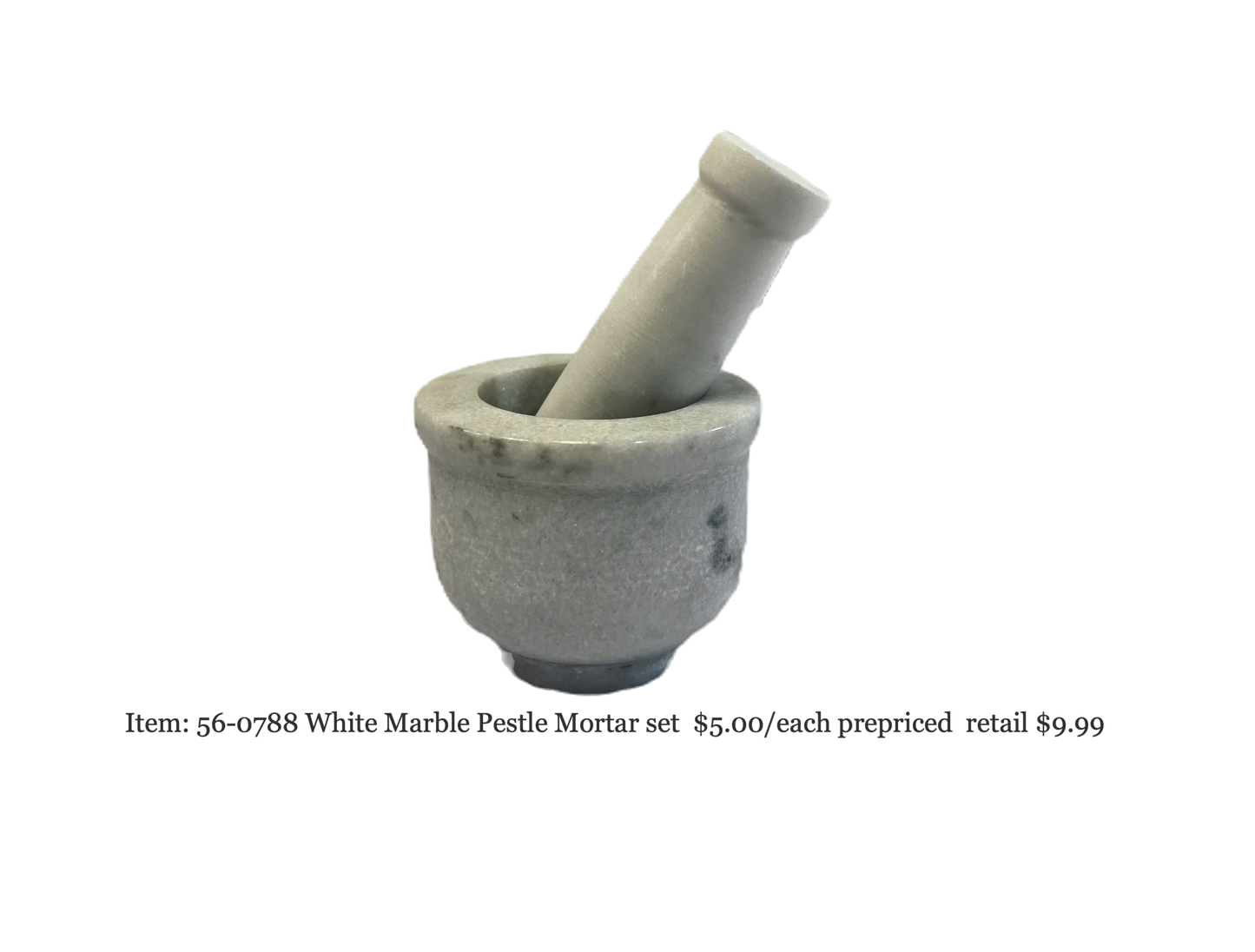 Pestle Mortar set small 3 inch across (MOQ=ea)