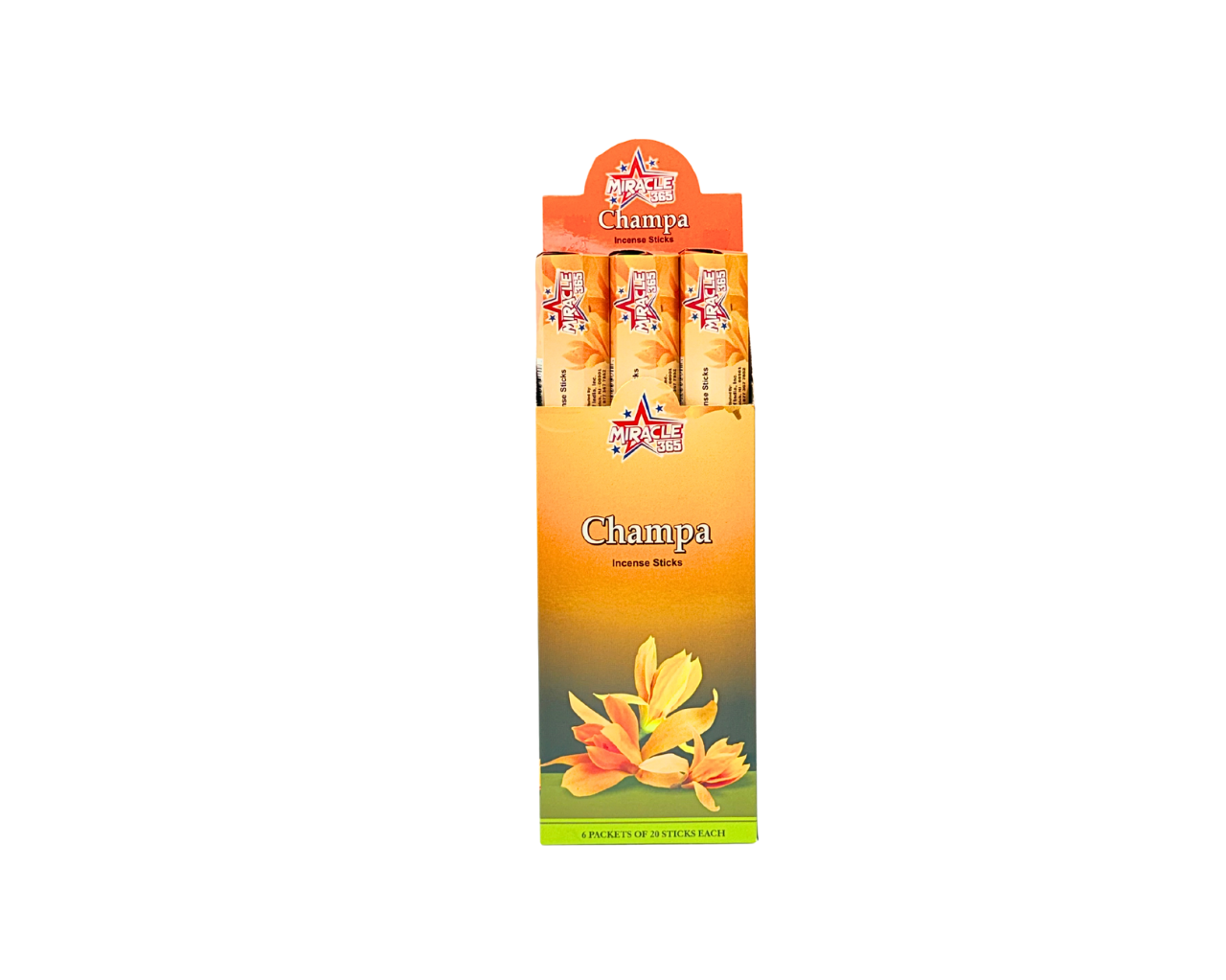 Flute brand champa fragrant sticks ( 20 sticks *6) 10 (MOQ=10pc)