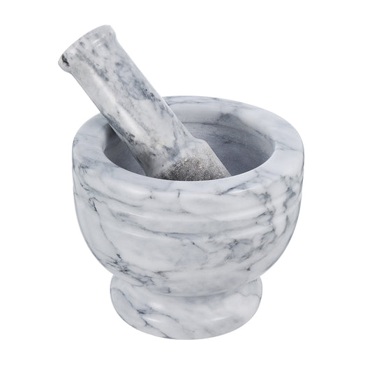 Marble Stone Pestle Mortar set 6.5"