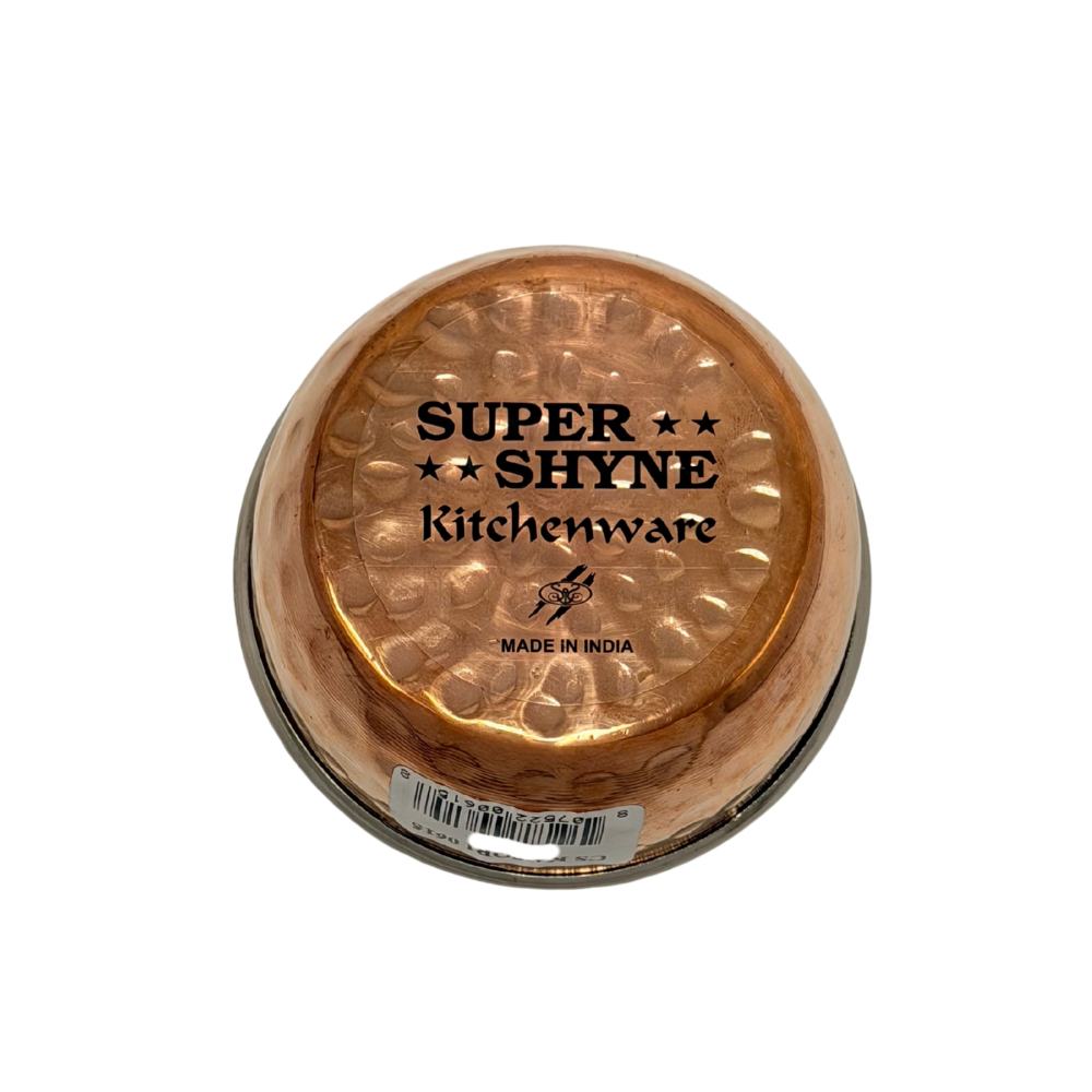 copper exterior/ steel interior serving mini bowl 3.25" (MOQ=ea)