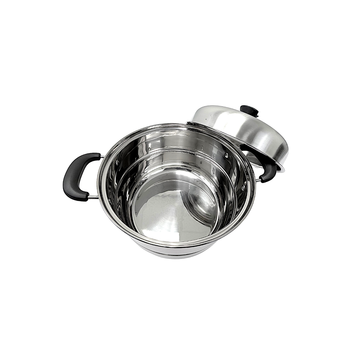 2 Tier Stainless Steel Steamer 36cm/14.5" (MOQ=ea)