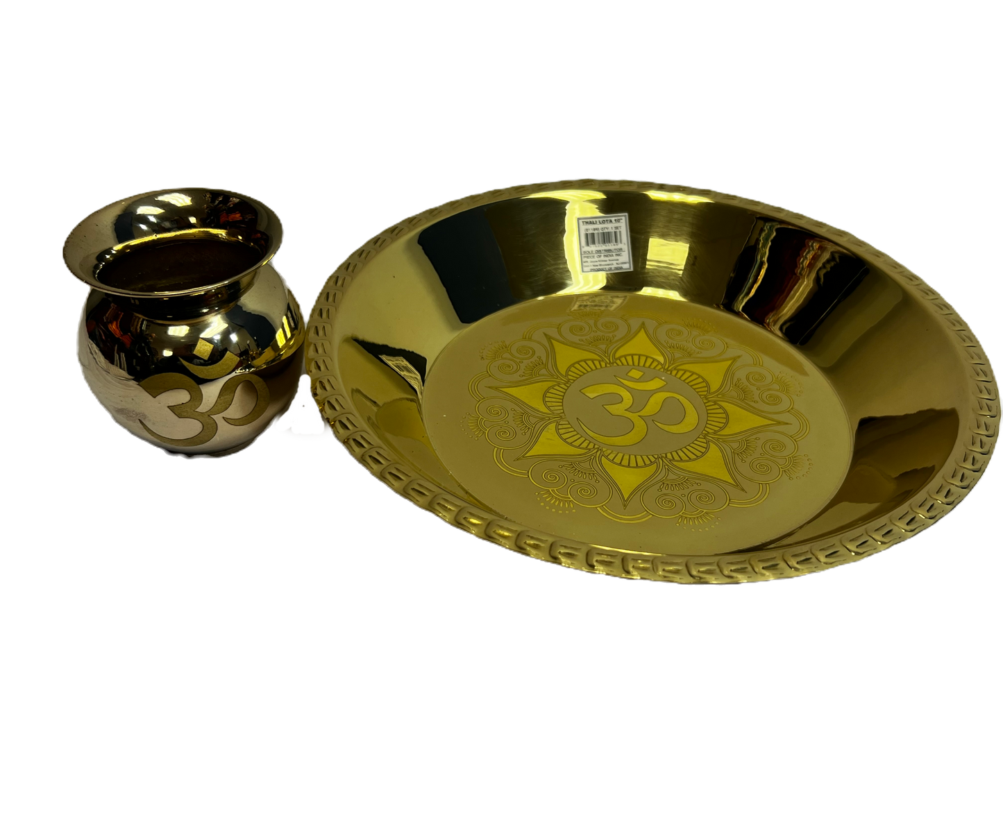 Item B1189 Thali Lota set 10in (MOQ=ea)