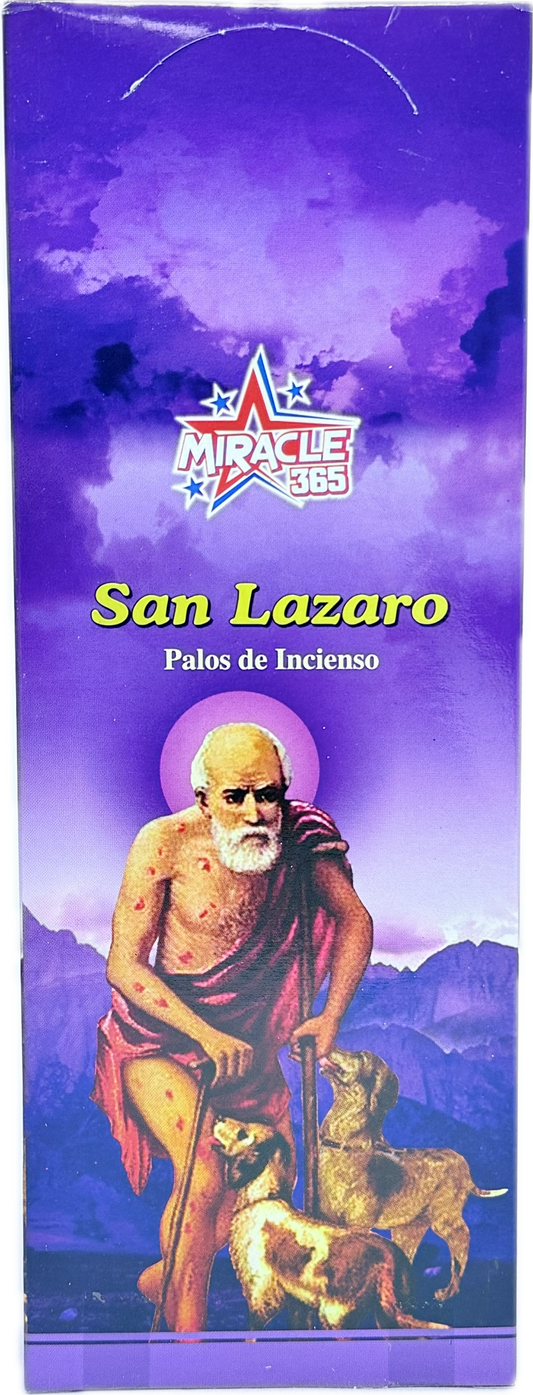 Miracle 365 San Lazaro incense (20sticks * 6 tubes) 10 Packs (MOQ=10pc)