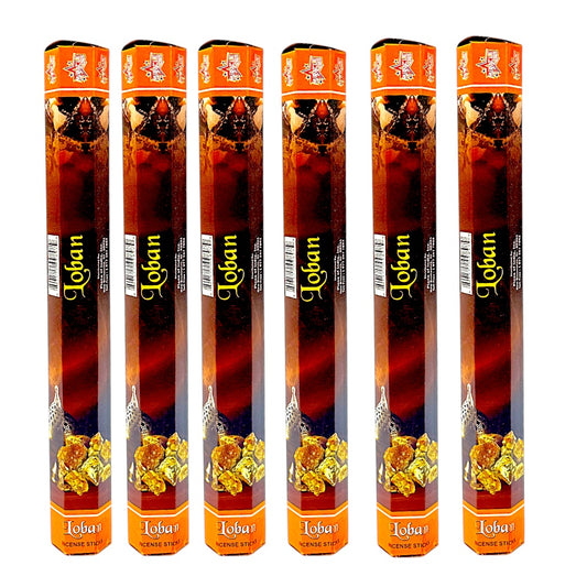 loban (Benzoine) Incense sticks (6 hex tubes of 20 sticks) (MOQ=10pc)