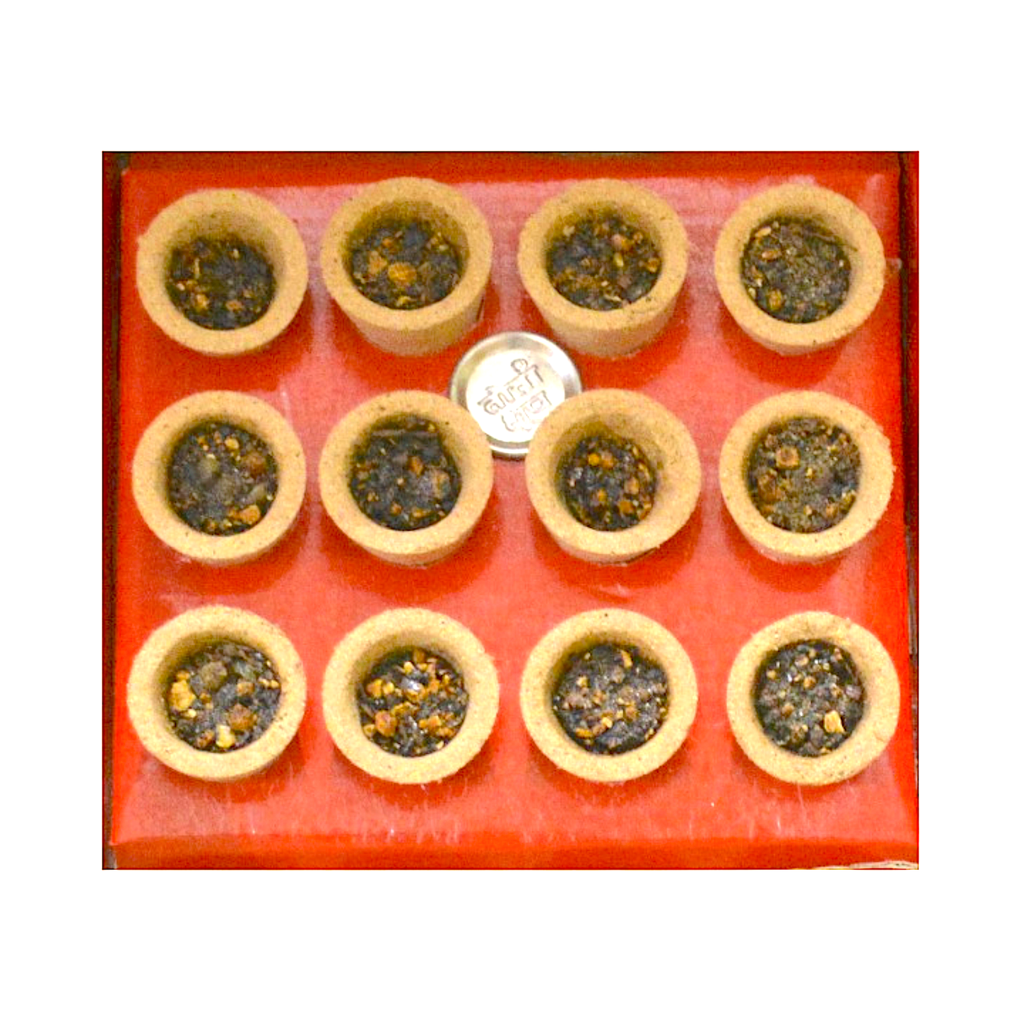 Jai Hanuman Puja incense Sambrani cups, 12pc (MOQ=dz)