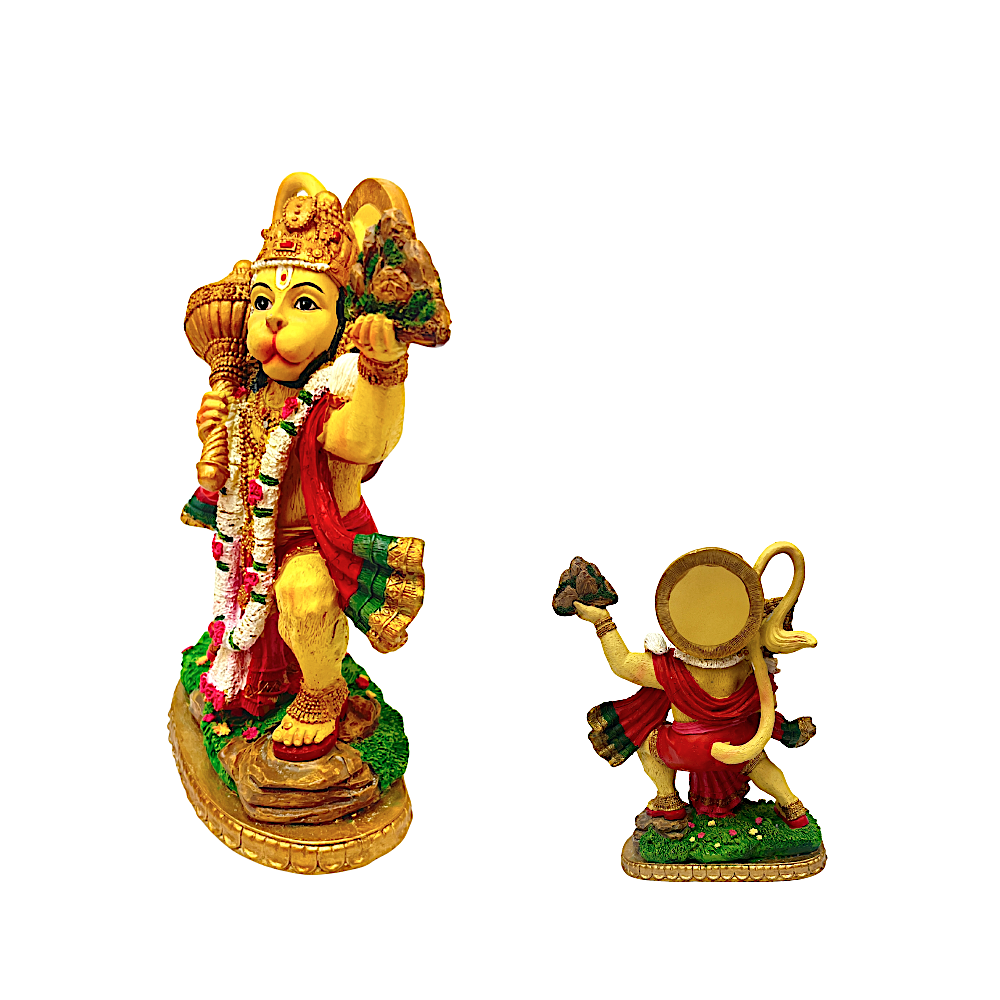 Hanuman ji 9"with mountain (MOQ=ea)