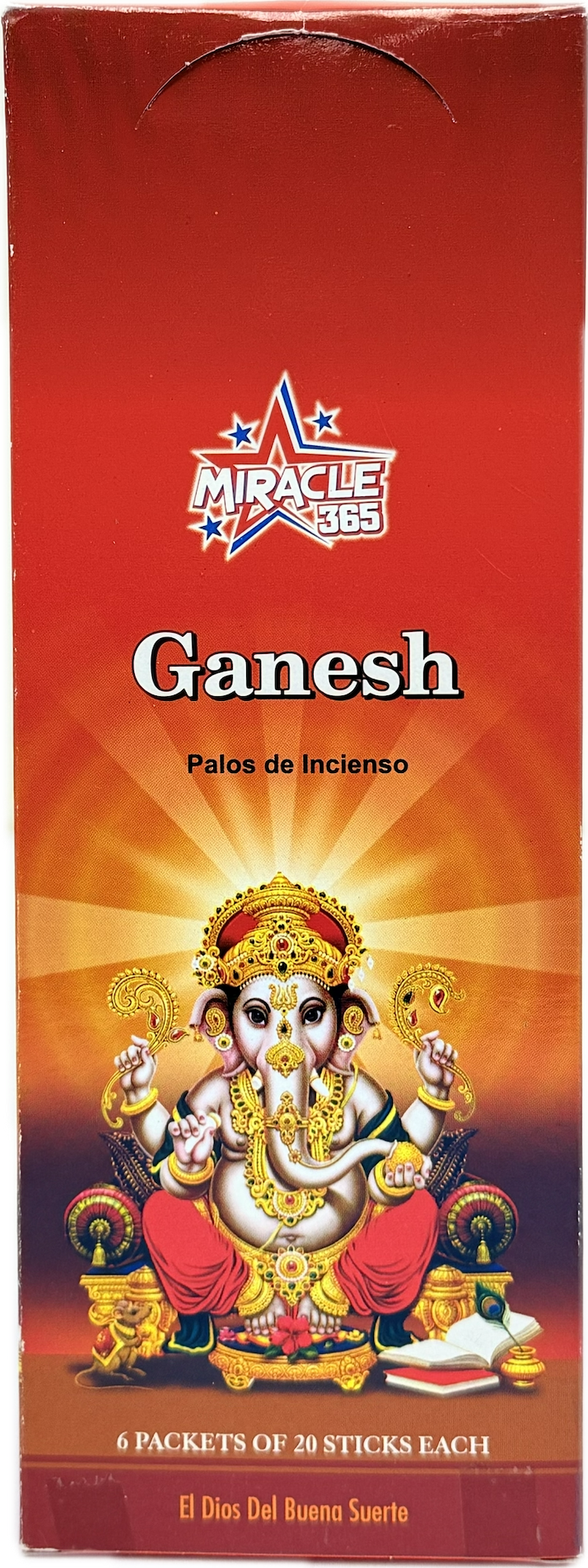 Miracle 365 brand Ganesh (20 incense sticks*6) (MOQ=10pc)