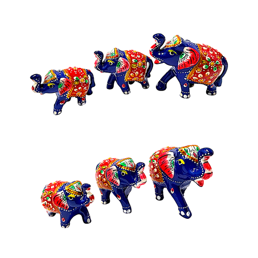 Hand crafted elephants set of 3 (MOQ=ea)