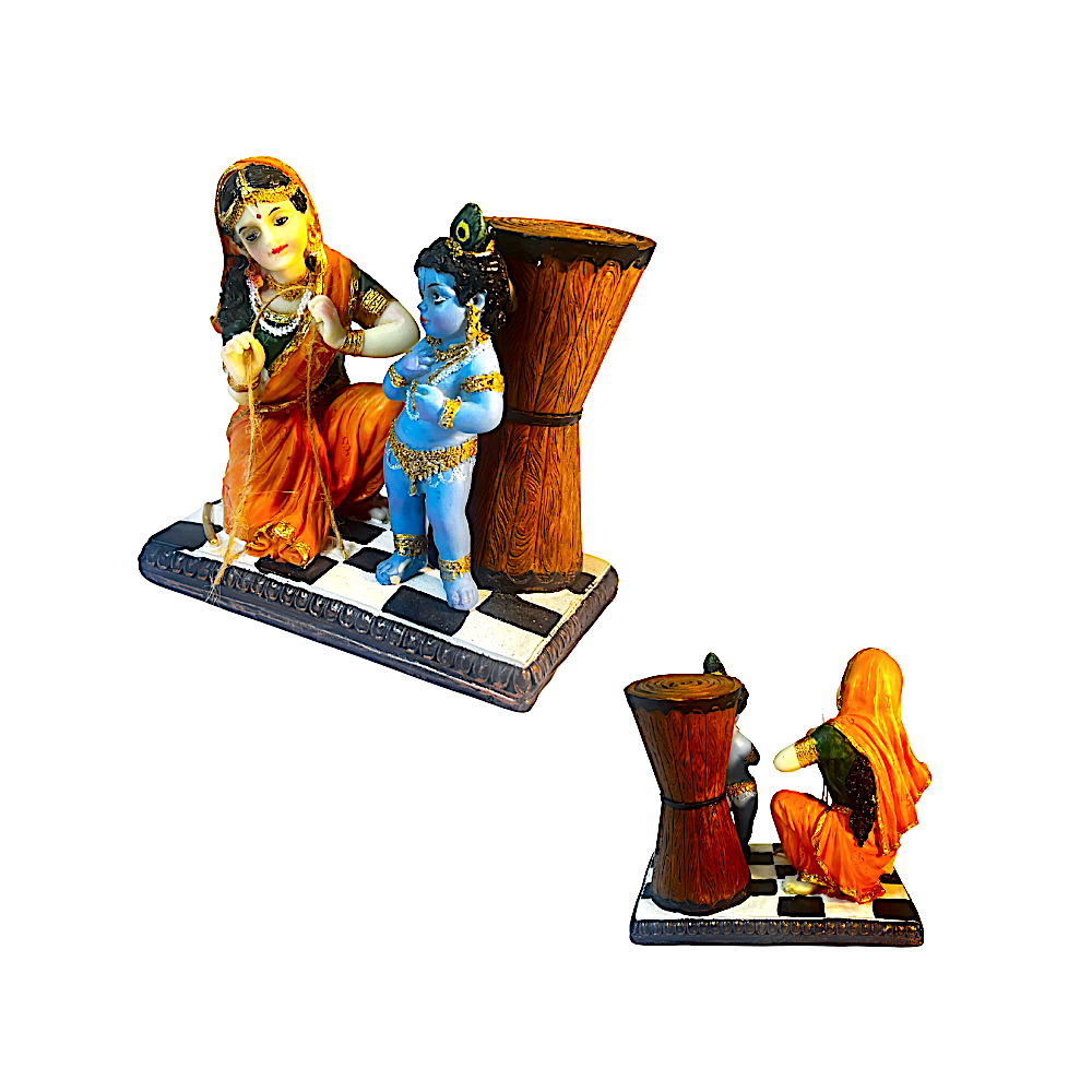 Yashomati scolding young lord krishna 5 in