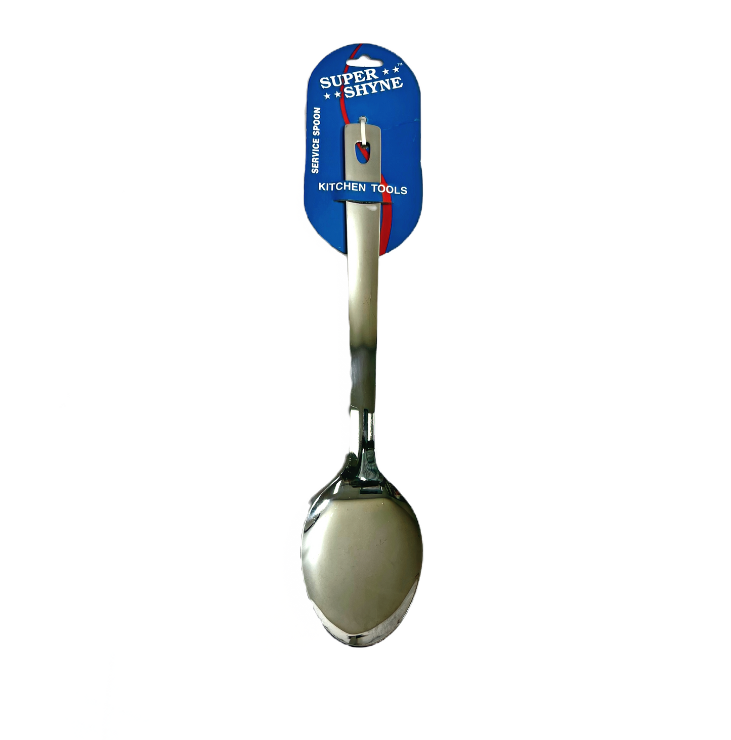 Serving spoon steel long handle*12pc (MOQ=dz)