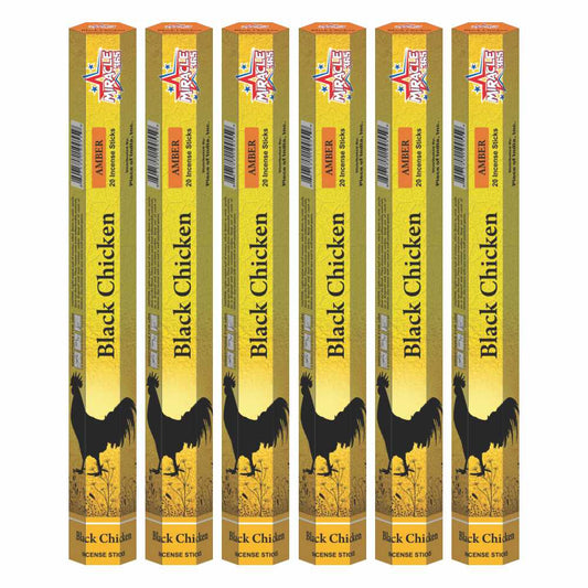 Black Chicken Incense (6 tubes with 20 sticks each)