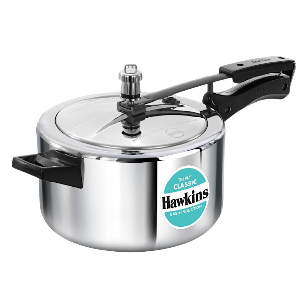 Hawkins Classic Tri Ply 4 liter Tall pressure cooker Induction compatible