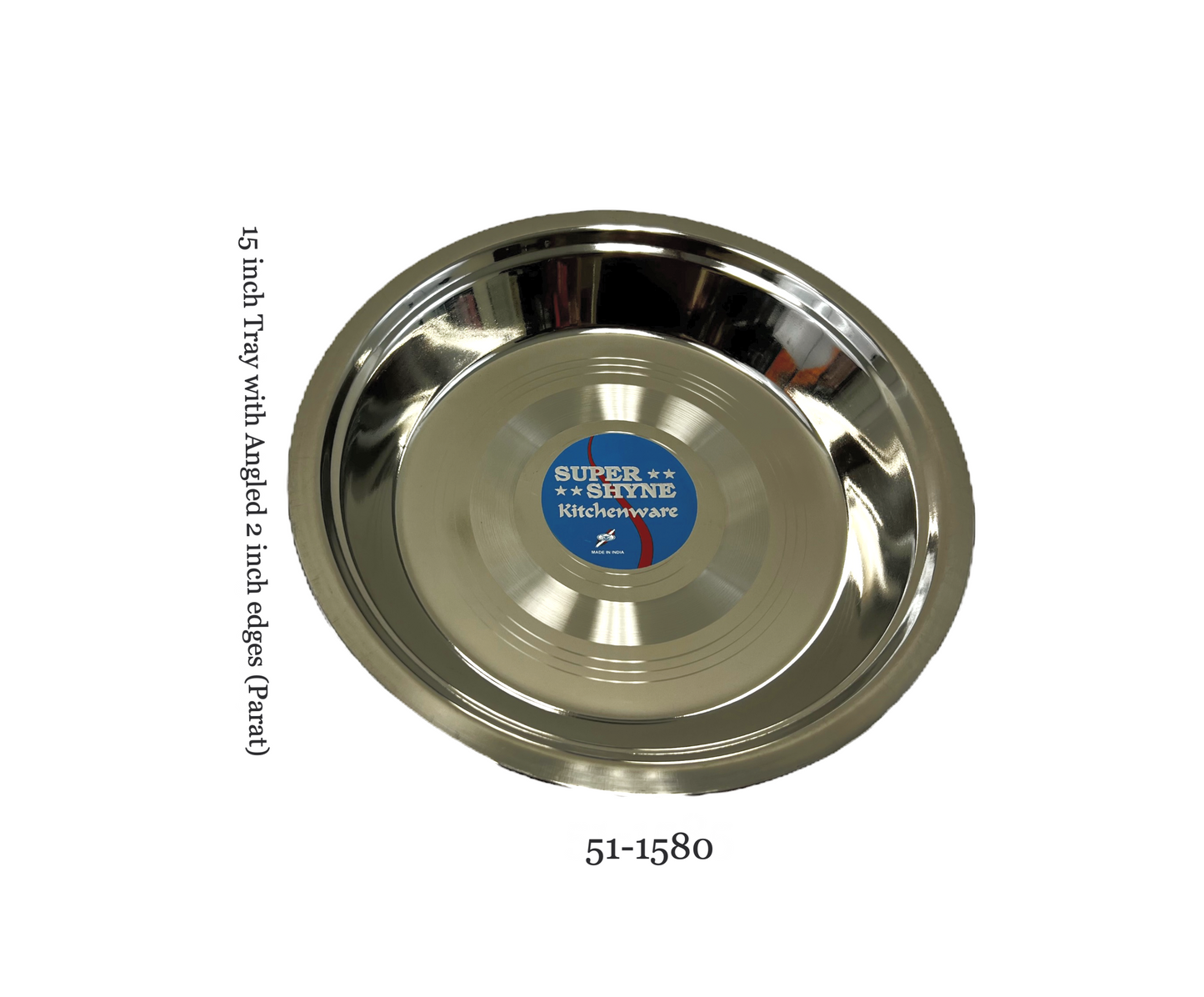 Steel Plate with angled edges 2.5" deep 15" wide (Paraat) (MOQ=ea)