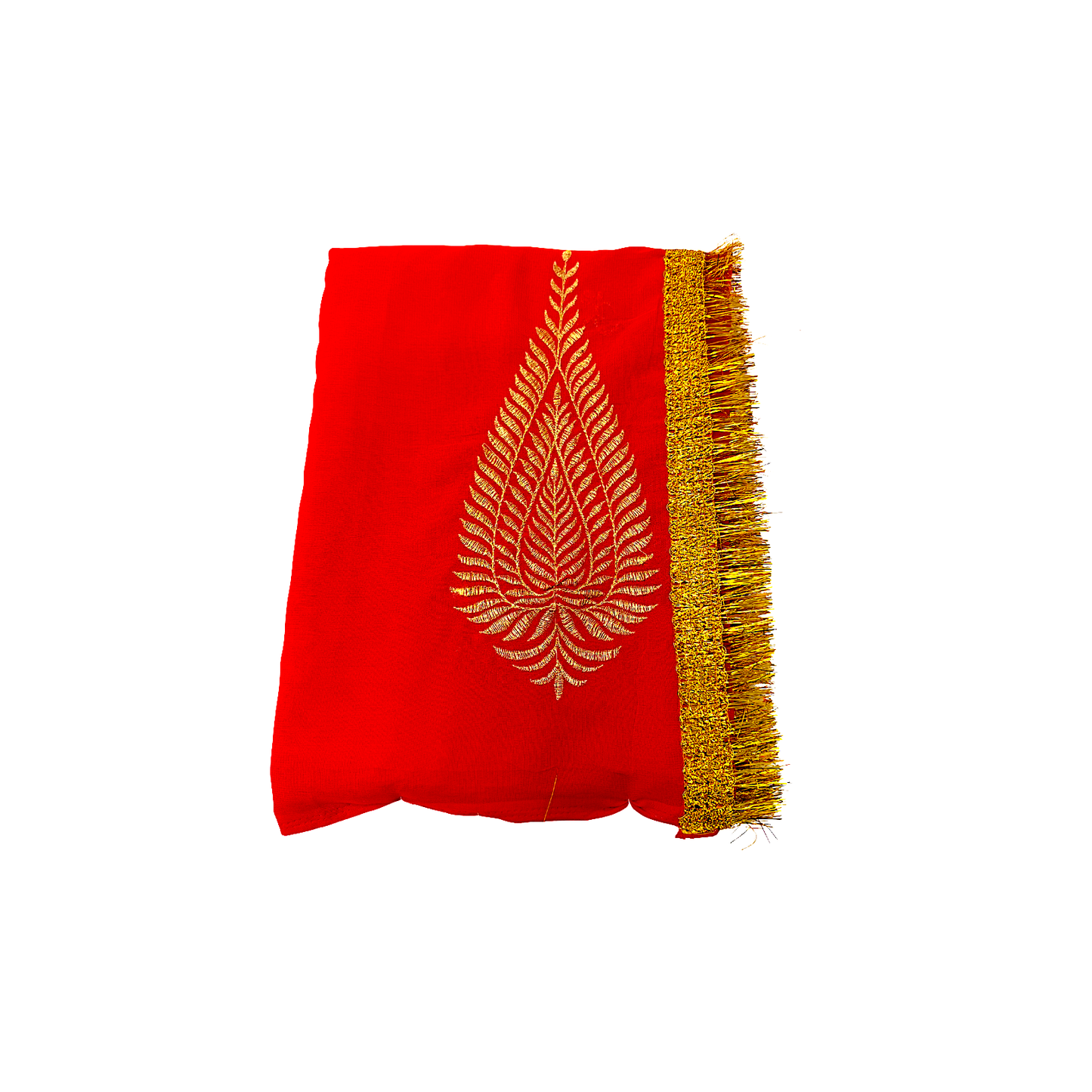 Sarees for Puja Red Color (MOQ=dz)
