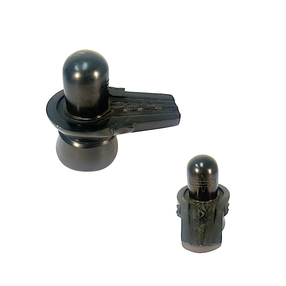 Shivling (Black marble) 8" long 3324 (MOQ=ea)