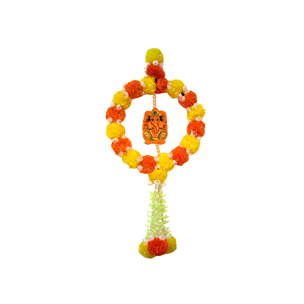 Floral circle hanging with traditional design (Thoran) (MOQ=ea)