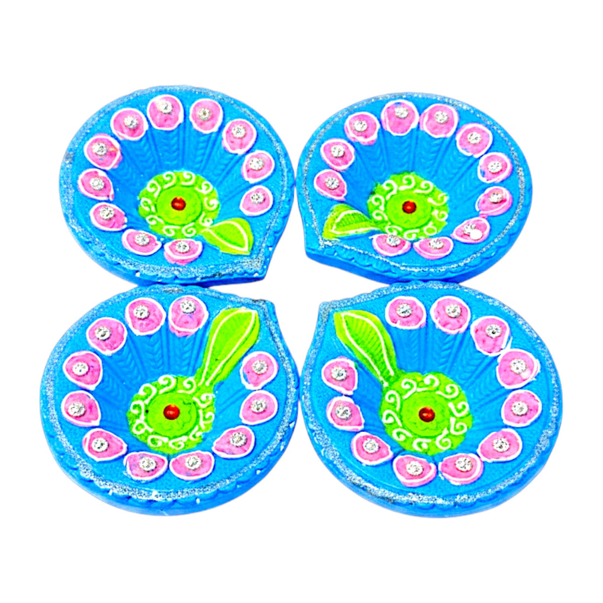 4 pc Deco Morpich, Diya Shk Pkt (MOQ=36pc)