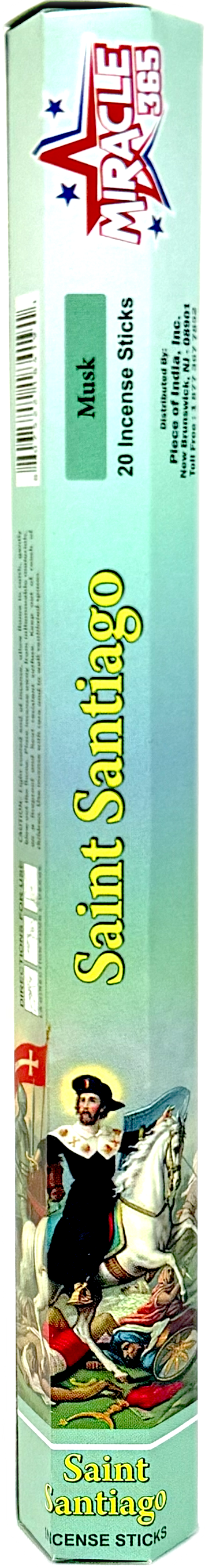 Saint Santiago incense sticks (6 tubes of 20 sticks each) fragrance Musk (MOQ=10pc)