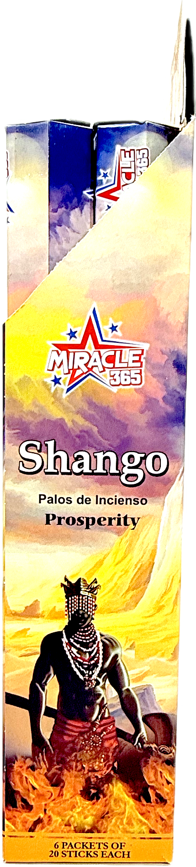 Miracle 365 Shango (6 tubes of 20 incense sticks each) Egyptian Musk (MOQ=10pc)