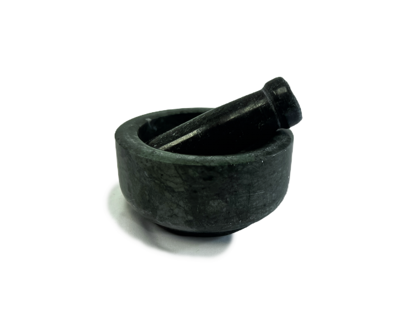 Pestle Mortar green marble 5 inch (MOQ=ea)