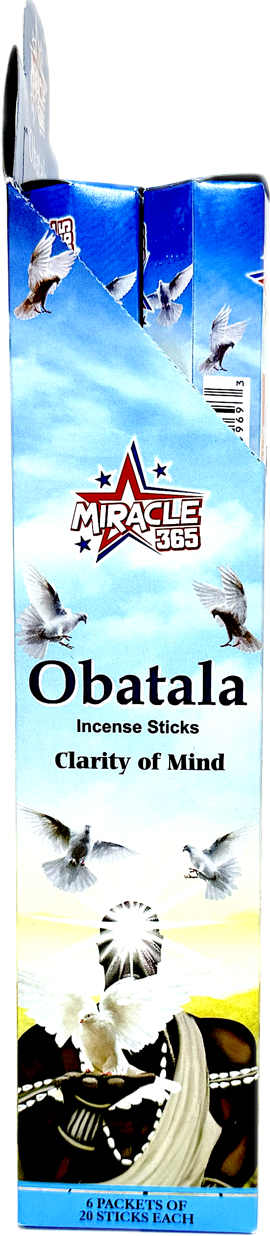 Miracle 365 Obatala incense (6 tubes of 20 sticks) frag Linen (MOQ=10pc)