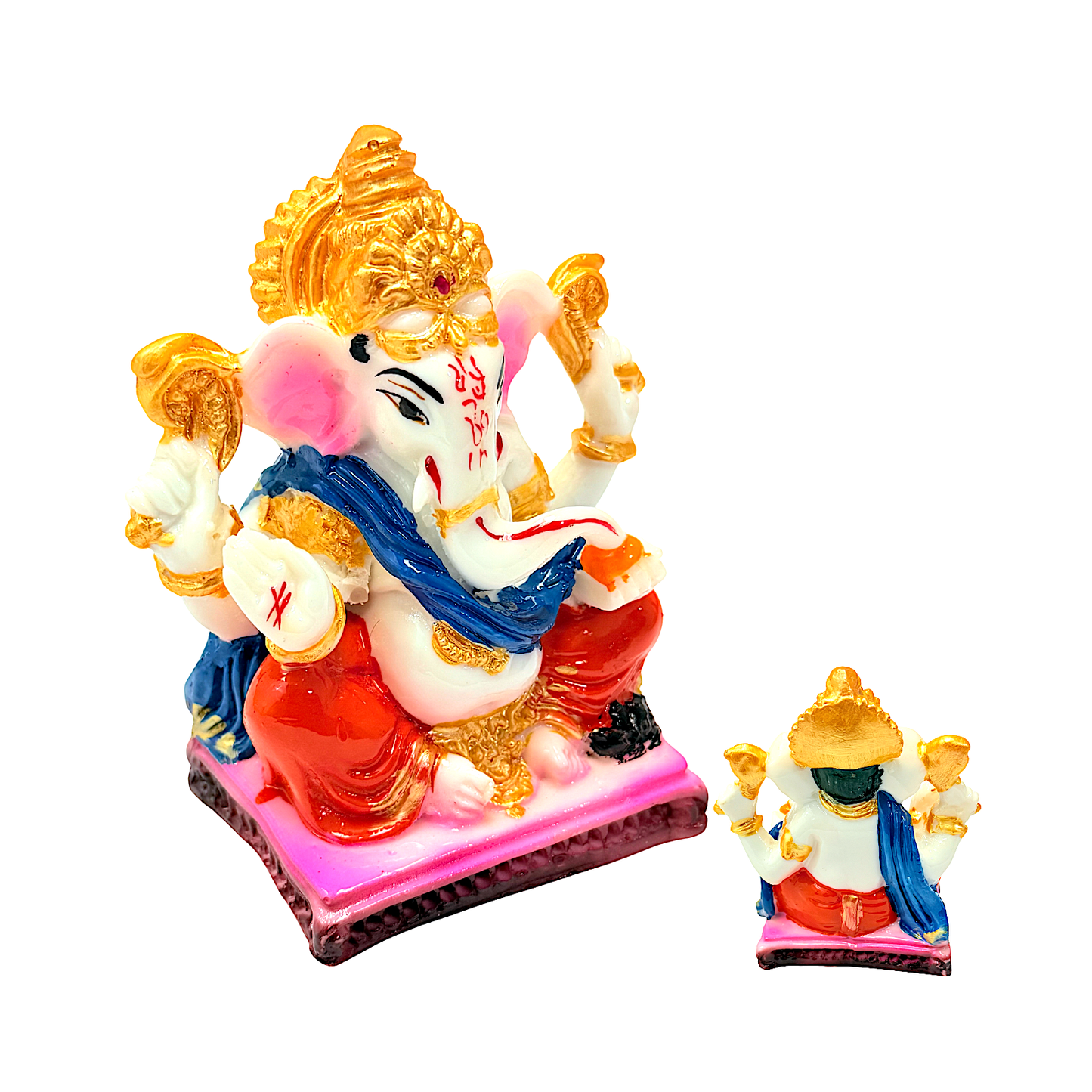 Lord Ganesh 4" marble dust, (MOQ=ea)