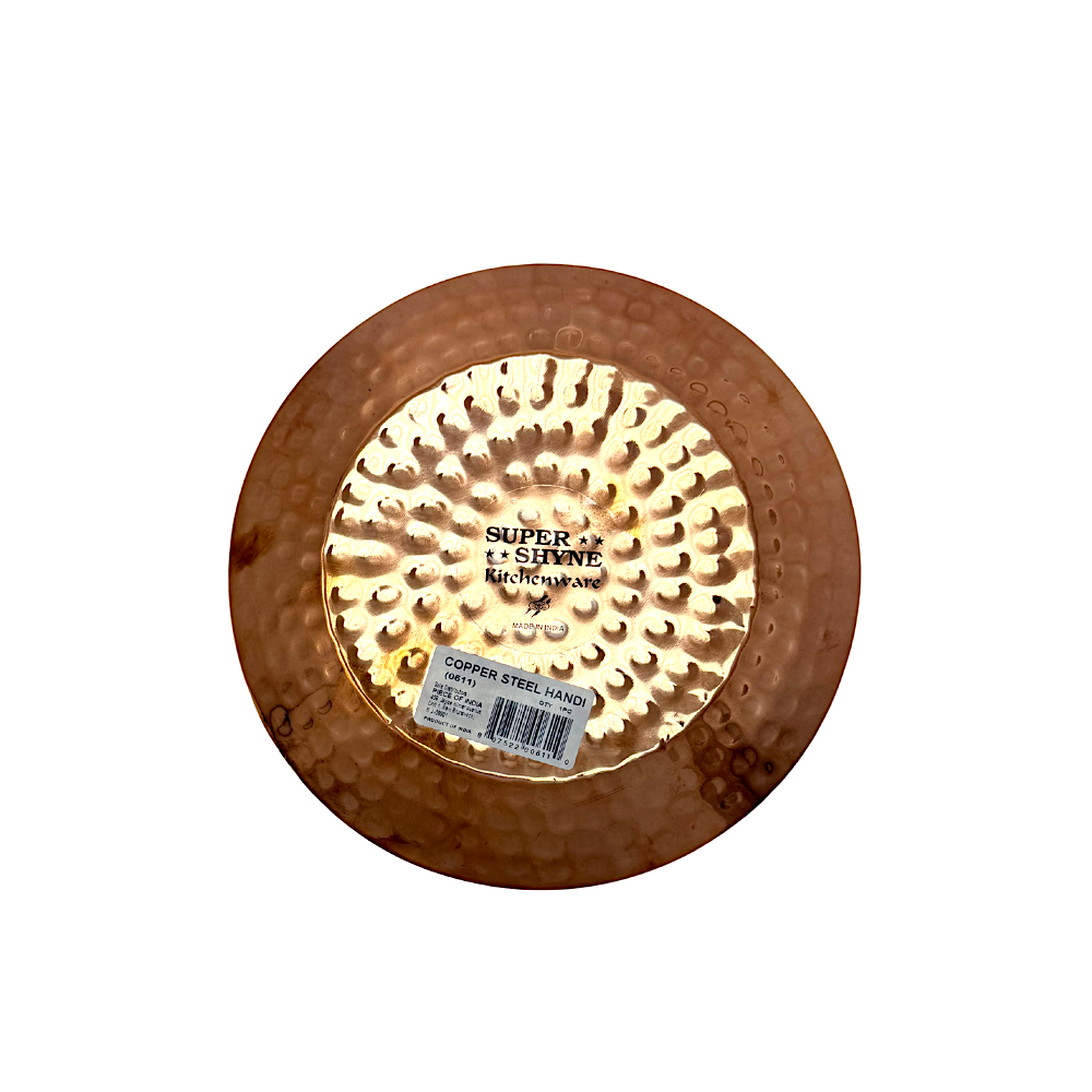 Copperexterior/ steel interior serving Handi #6, 8" (MOQ=ea)