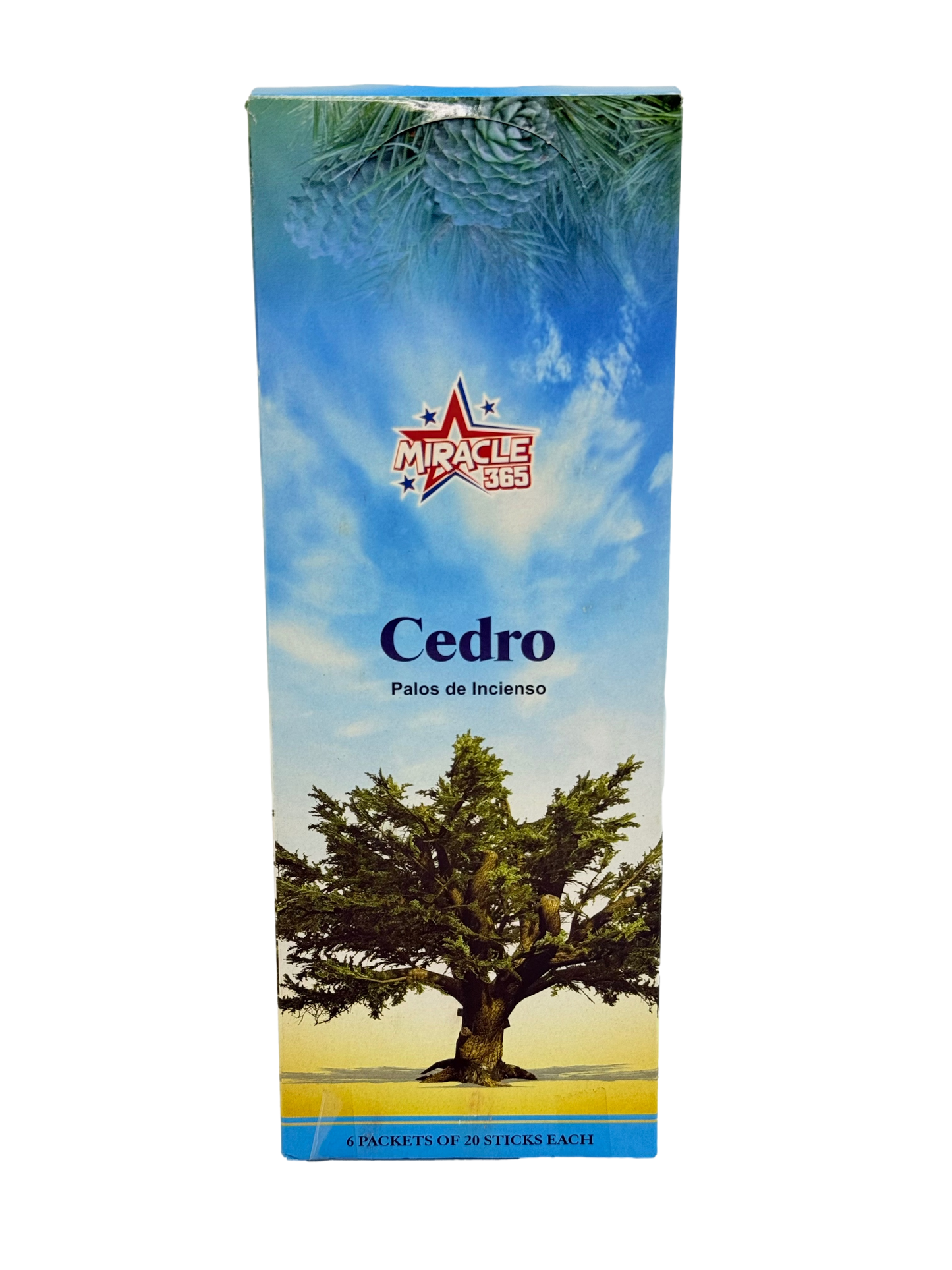 Miracle 365 Cedar (6 tubes of 20 incense sticks each) (MOQ=10pc)