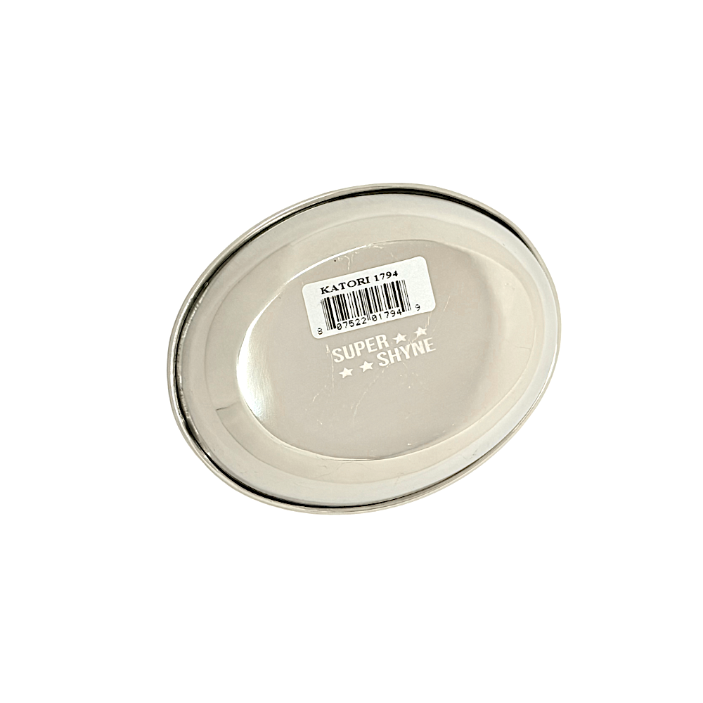 Bowl Steel Oval shape L 4.5" W 3.5" H 1.1" (MOQ=dz)