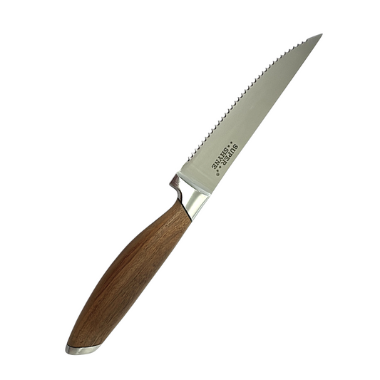 Kitchen Knife serrated 4 inch blade, German Steel