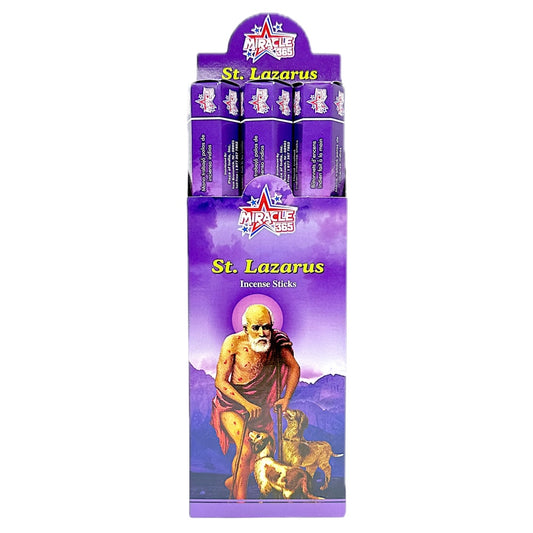 Miracle 365 San Lazaro incense (20sticks * 6 tubes) 10 Packs (MOQ=10pc)
